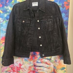 Old Navy Black Jean Jacket